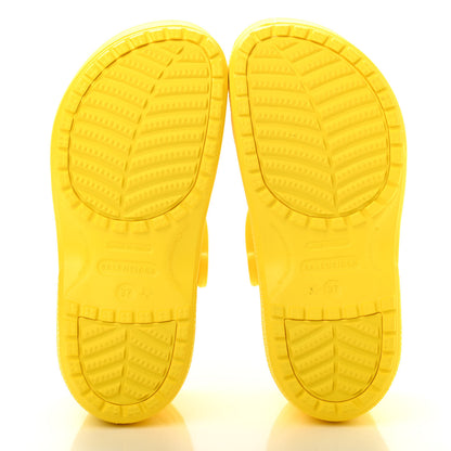 Balenciaga X CROCS Rubber Textured Womens Platform Sandals 37 Jaune Soleil 5 of 8