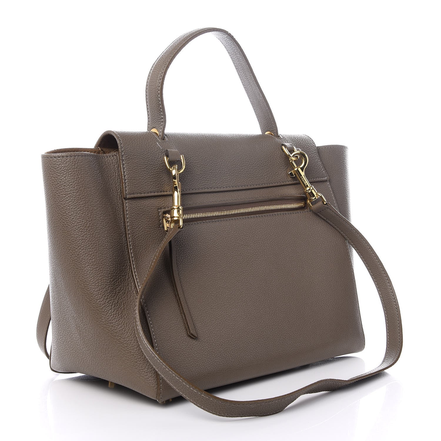 Celine Grained Calfskin Mini Belt Bag Grey 2 of 9