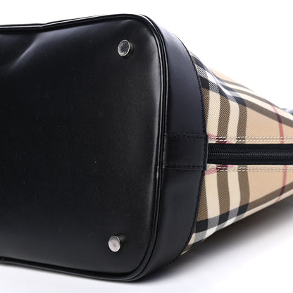 Burberry House Check Large Bowler Tote Black 5 of 8