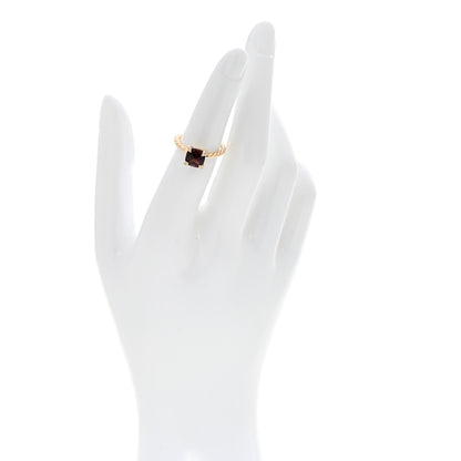 David Yurman 18K Yellow Gold Diamond Garnet 7mm Chatelaine Ring 49 4.75 2 of 4