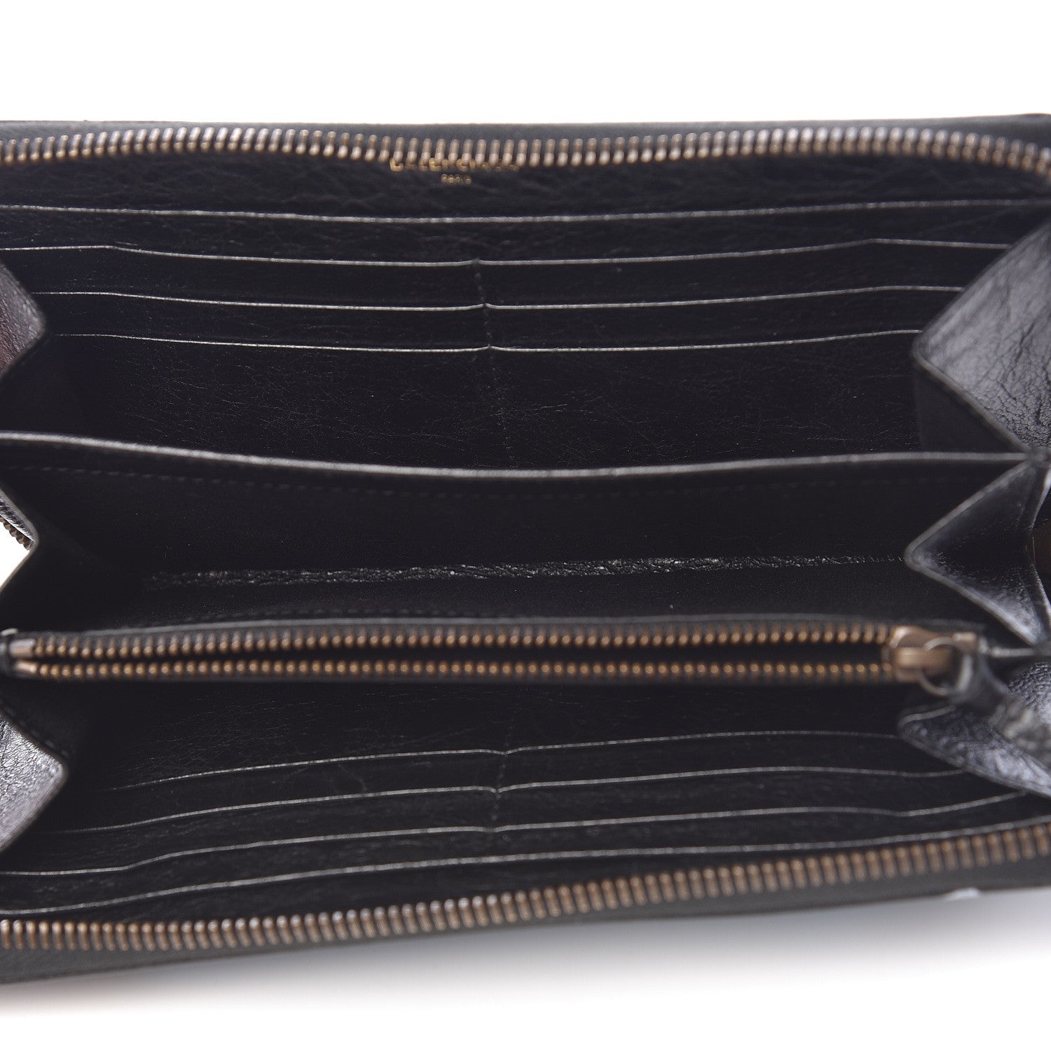 Balenciaga Agneau Arena Graffiti All Over Classic Hardware Continental Zip Around Wallet Black Multicolor 5 of 7