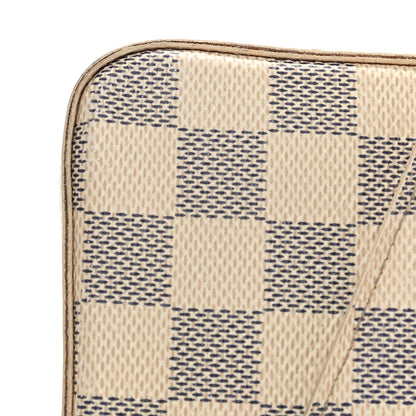 Louis Vuitton Damier Azur Pochette Felicie Chain Wallet Rose Ballerine 14 of 14