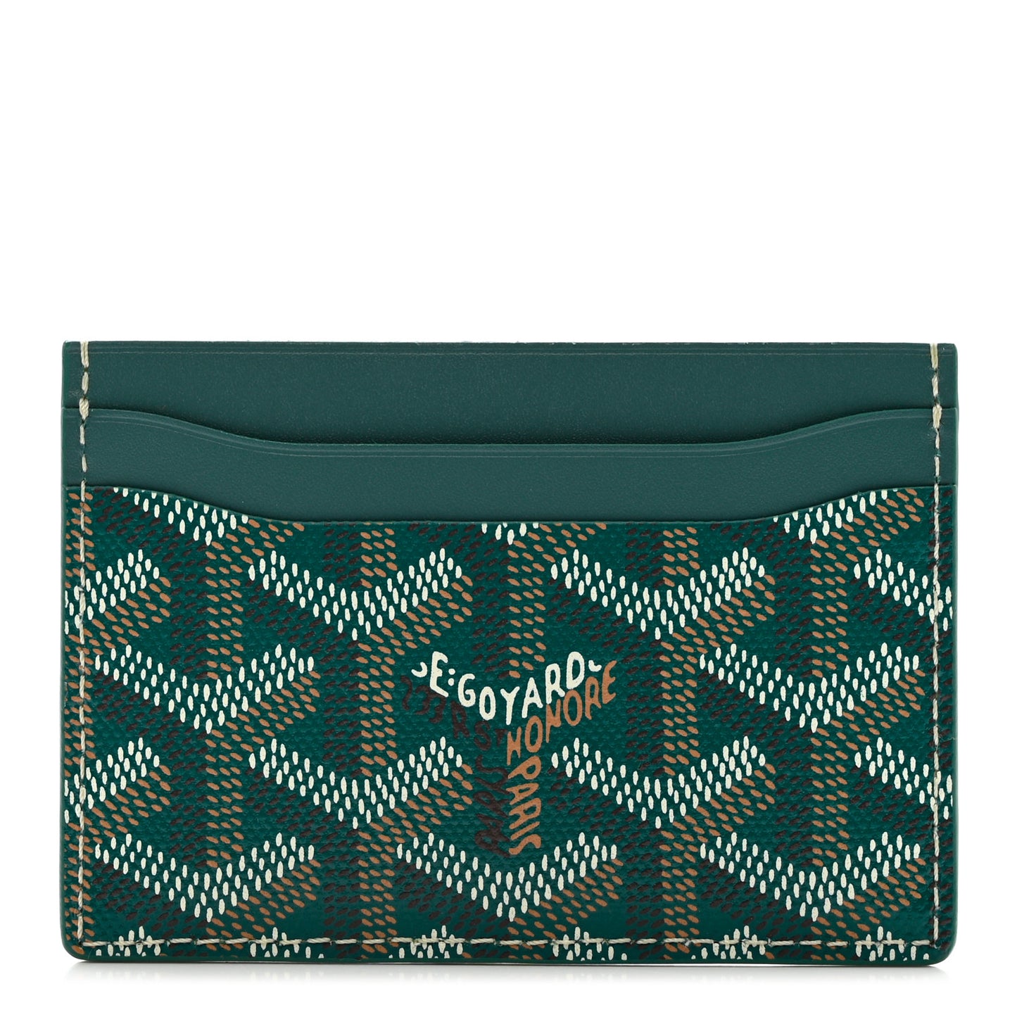 Goyardine Saint Sulpice Card Holder Green