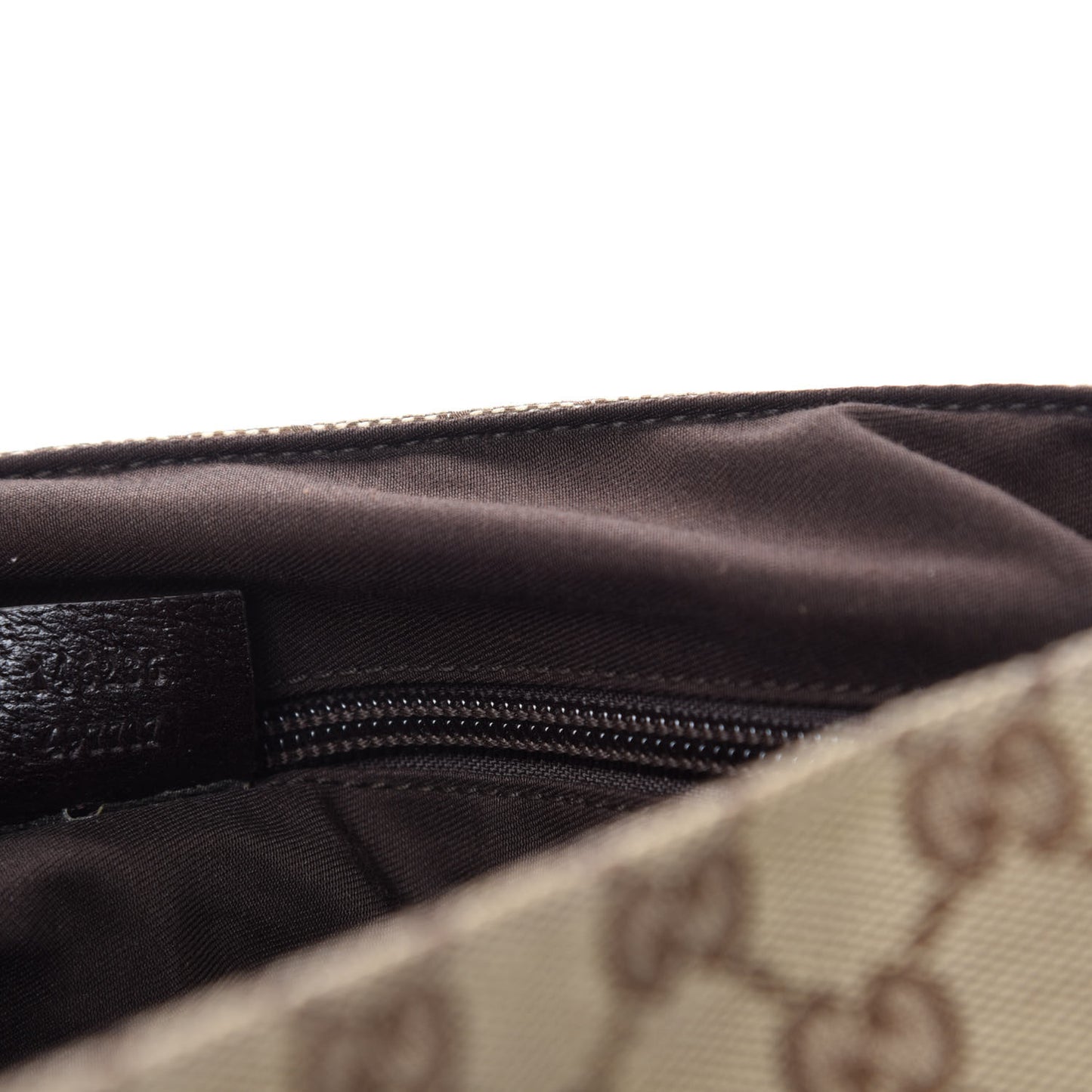 Monogram Small Flap Messenger Bag Beige Dark Brown