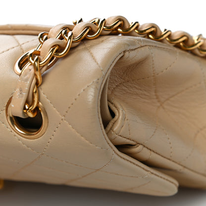 Chanel Lambskin Quilted Small Double Flap Beige 29 of 47