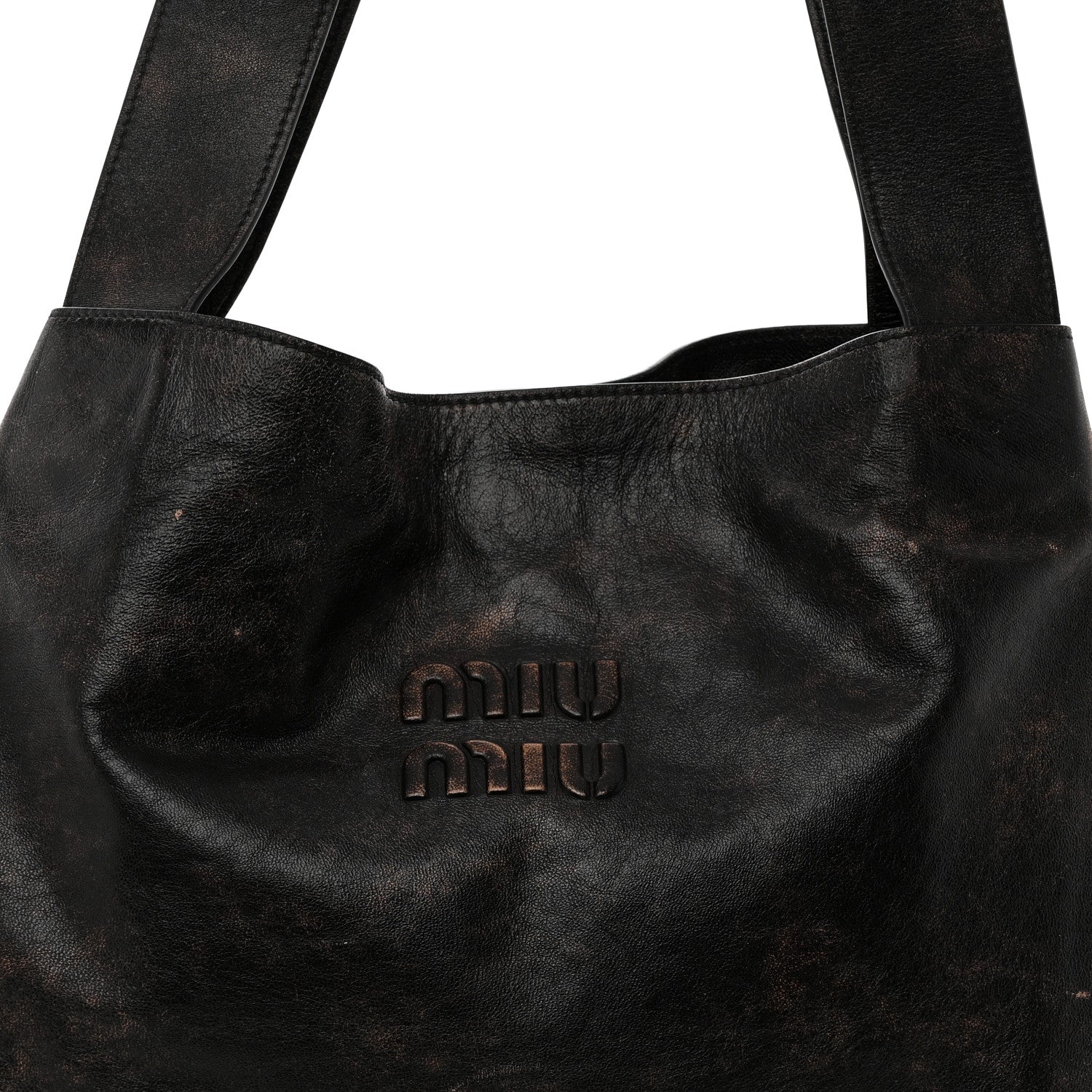 Miu Miu Soft Calf Hobo Bag Brown 7 of 12