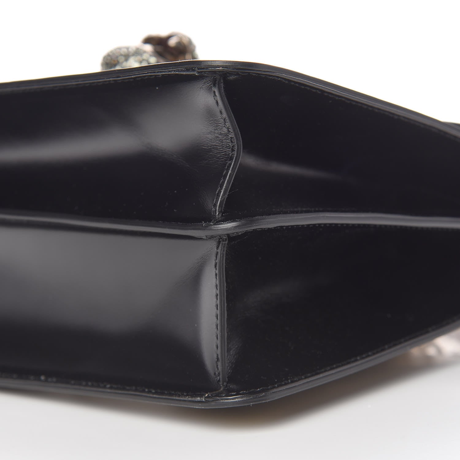 Gucci Calfskin Bamboo Medium Thiara Top Handle Bag Black 14 of 14
