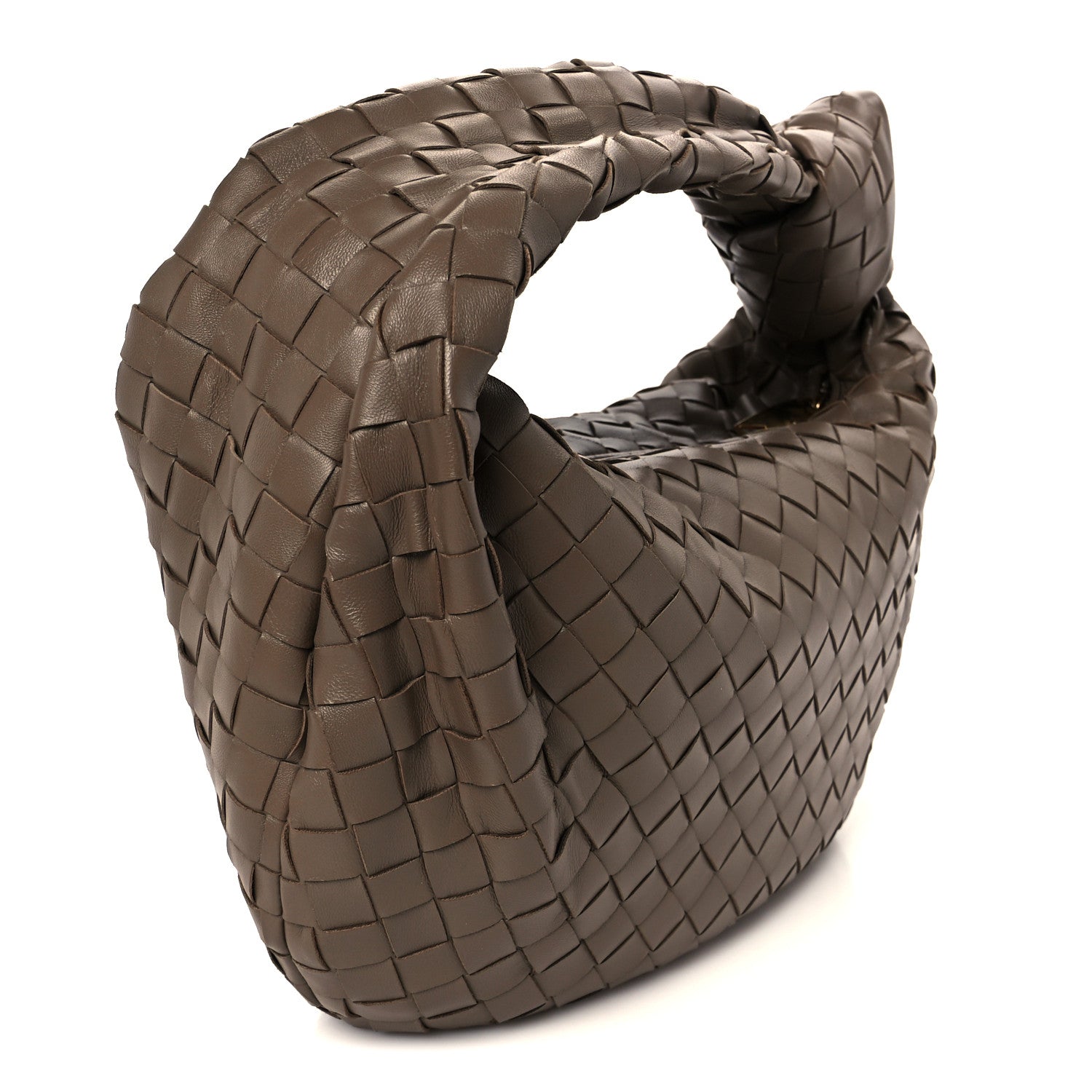 Bottega Veneta Nappa Intrecciato Teen Jodie Hobo Taupe Grey 3 of 11