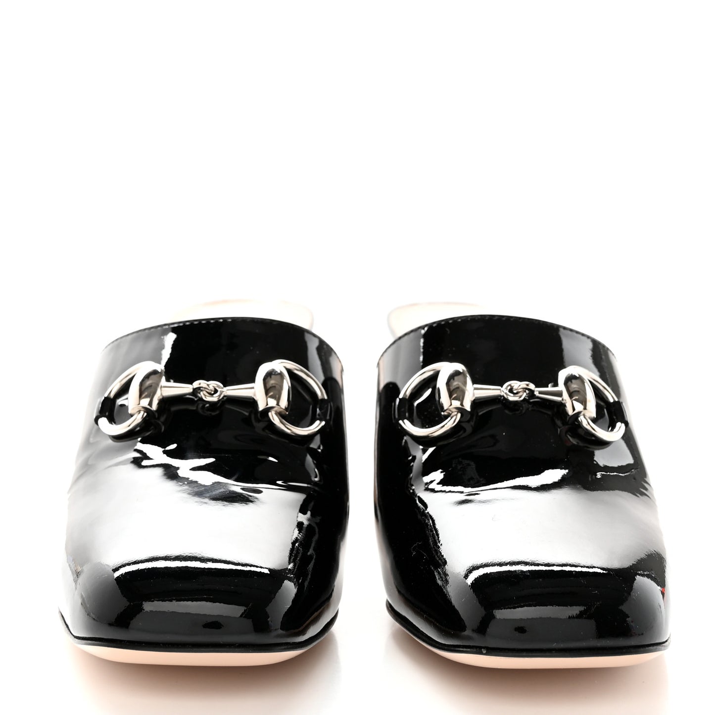 Patent Lexi Horsebit Mules 36.5 Black