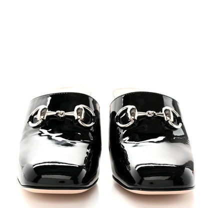 Gucci Patent Lexi Horsebit Mules 36.5 Black 2 of 11