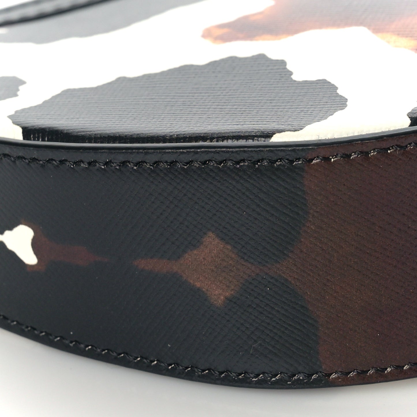 Calfskin Camouflage Mini Olympia Shoulder Bag Black