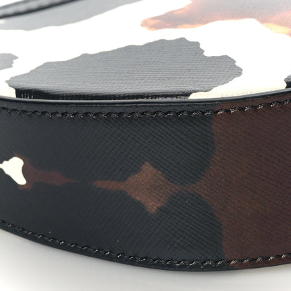 Burberry Calfskin Camouflage Mini Olympia Shoulder Bag Black 7 of 8