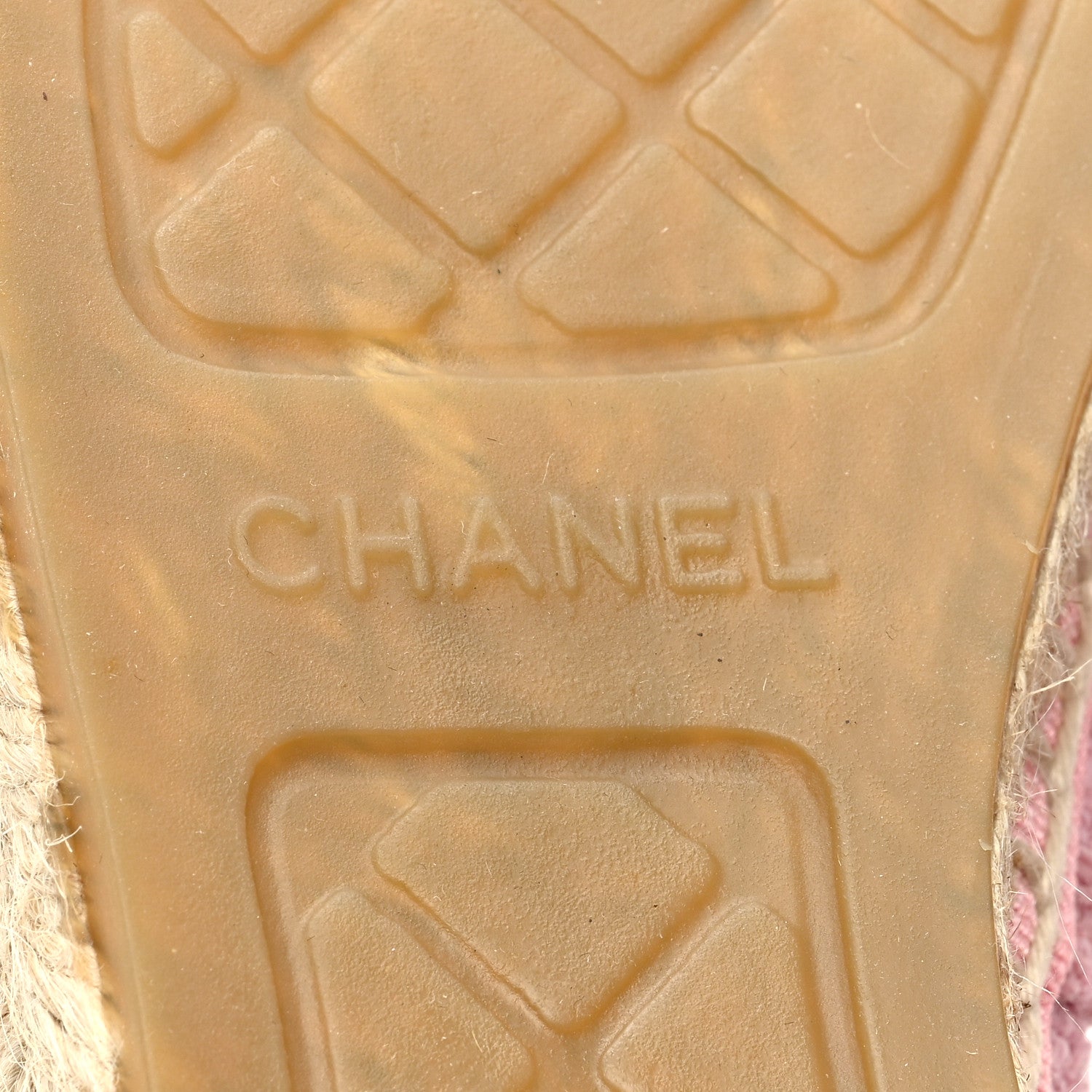 Chanel Tweed Patent CC Espadrilles 38 Pink Black 6 of 7