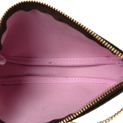 Louis Vuitton Monogram 2021 Christmas Animation Japanese Garden Mini Pochette Accessories Wisteria Pink 5 of 10