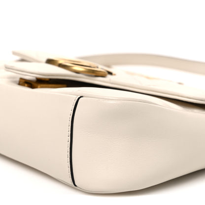 Gucci Calfskin Matelasse Mini GG Marmont Shoulder Bag White 9 of 9