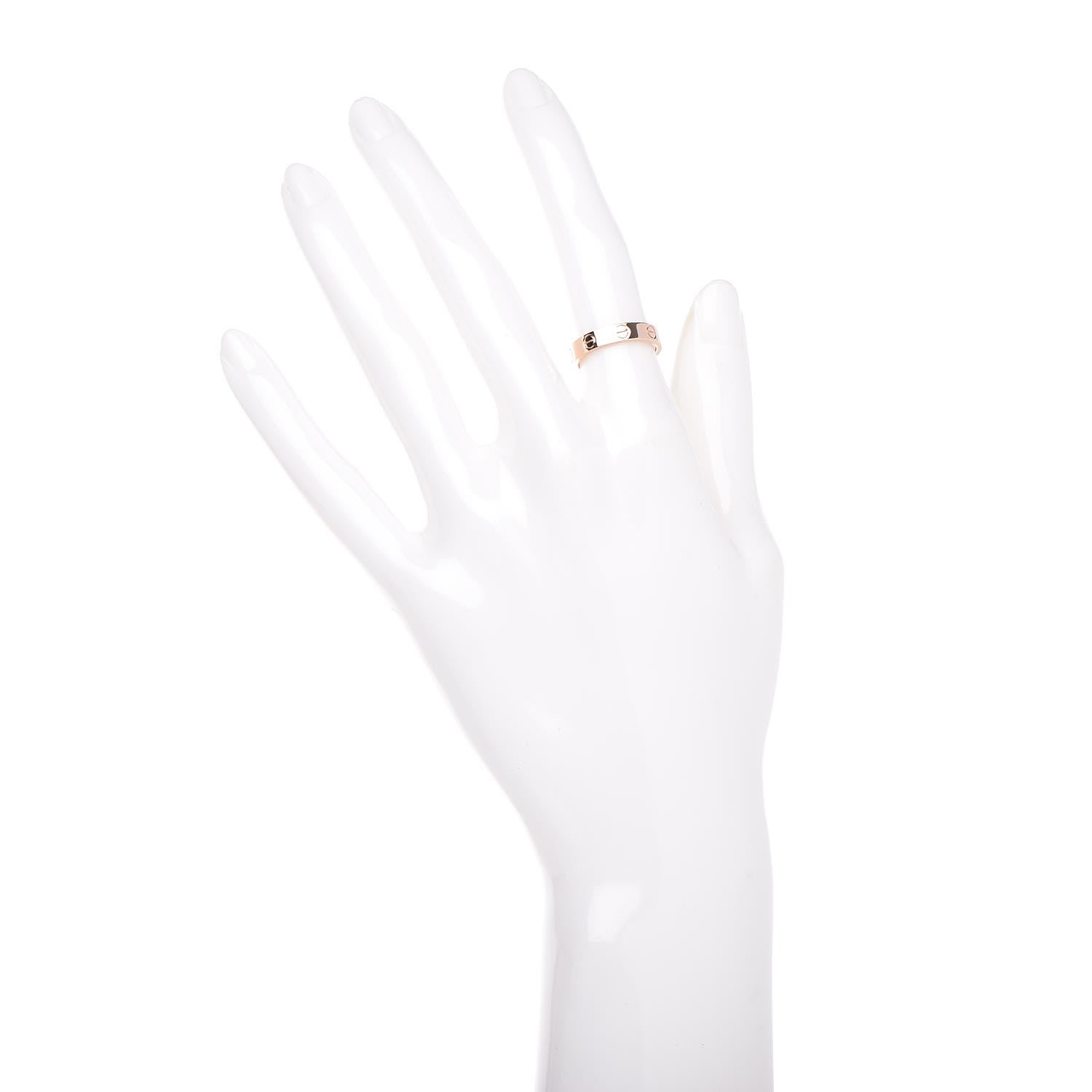 Cartier 18K Pink Gold 3.5mm LOVE Wedding Band Ring 49 4.75 2 of 5
