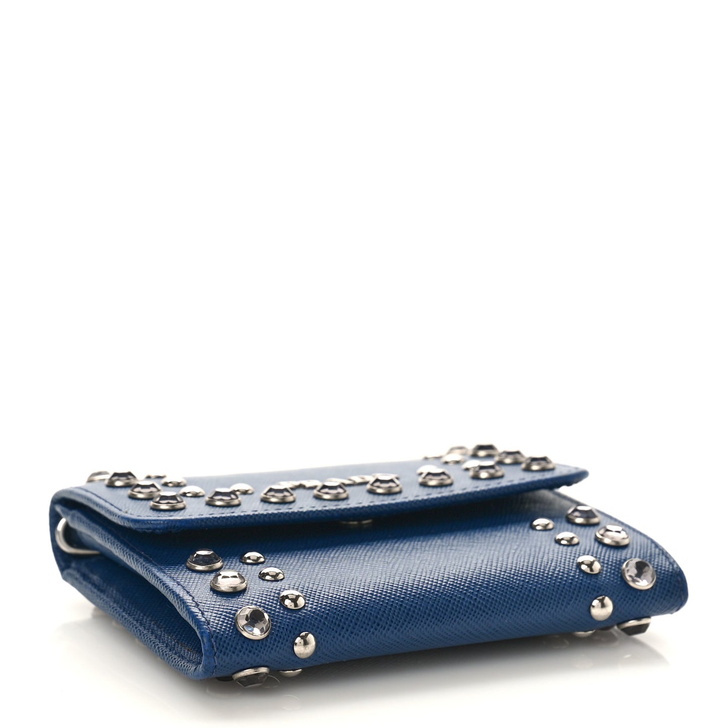 Saffiano Crystal Card Holder
