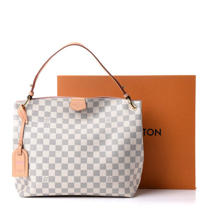 Louis Vuitton Damier Azur Graceful PM Rose Ballerine 13 of 13