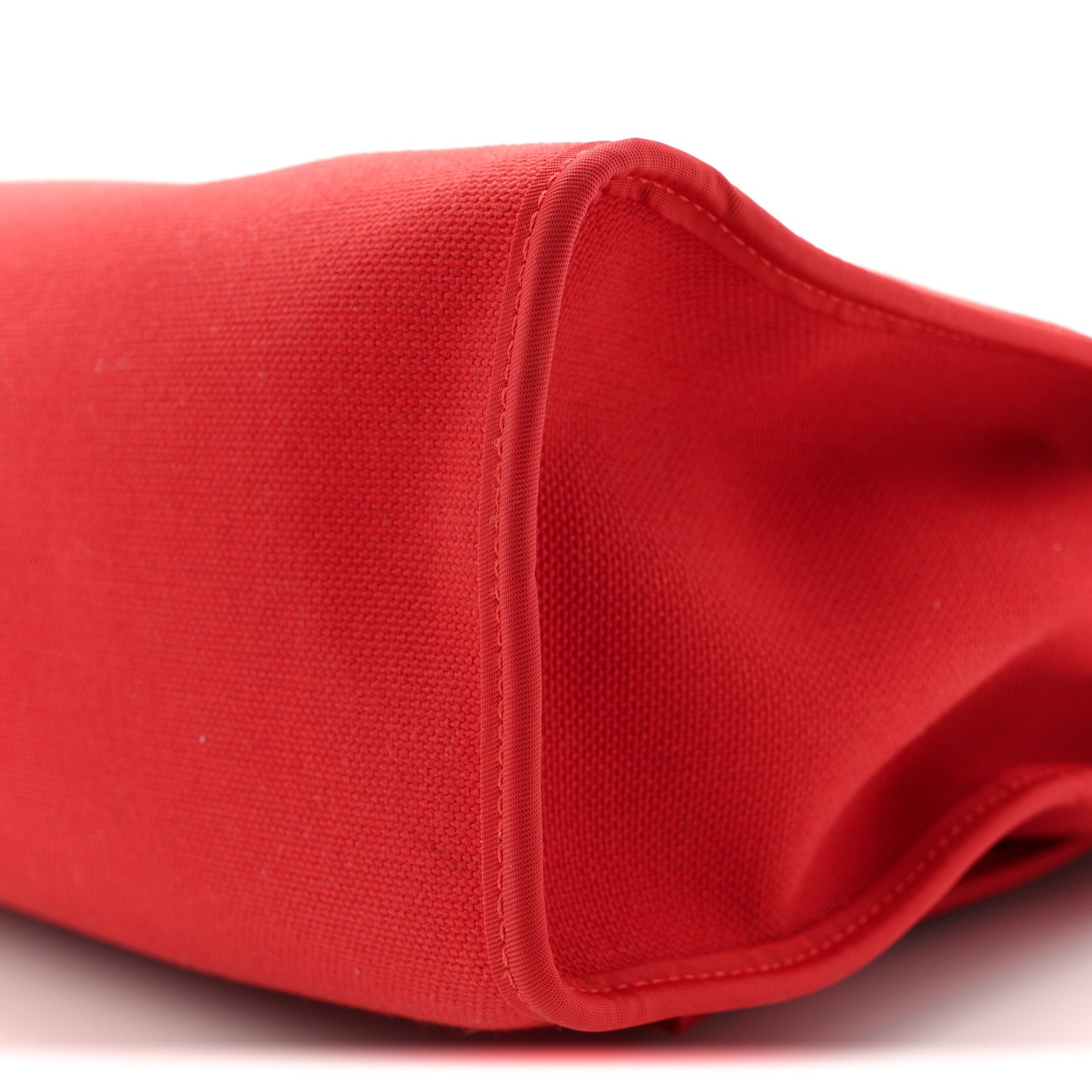 Hermes Vache Hunter Toile Herbag Zip 31 PM Rouge Tomate Natural 20 of 21
