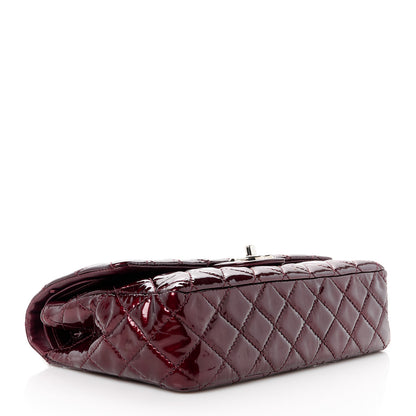 Chanel Patent Calfskin Quilted Medium Double Flap Burgundy 4 of 11