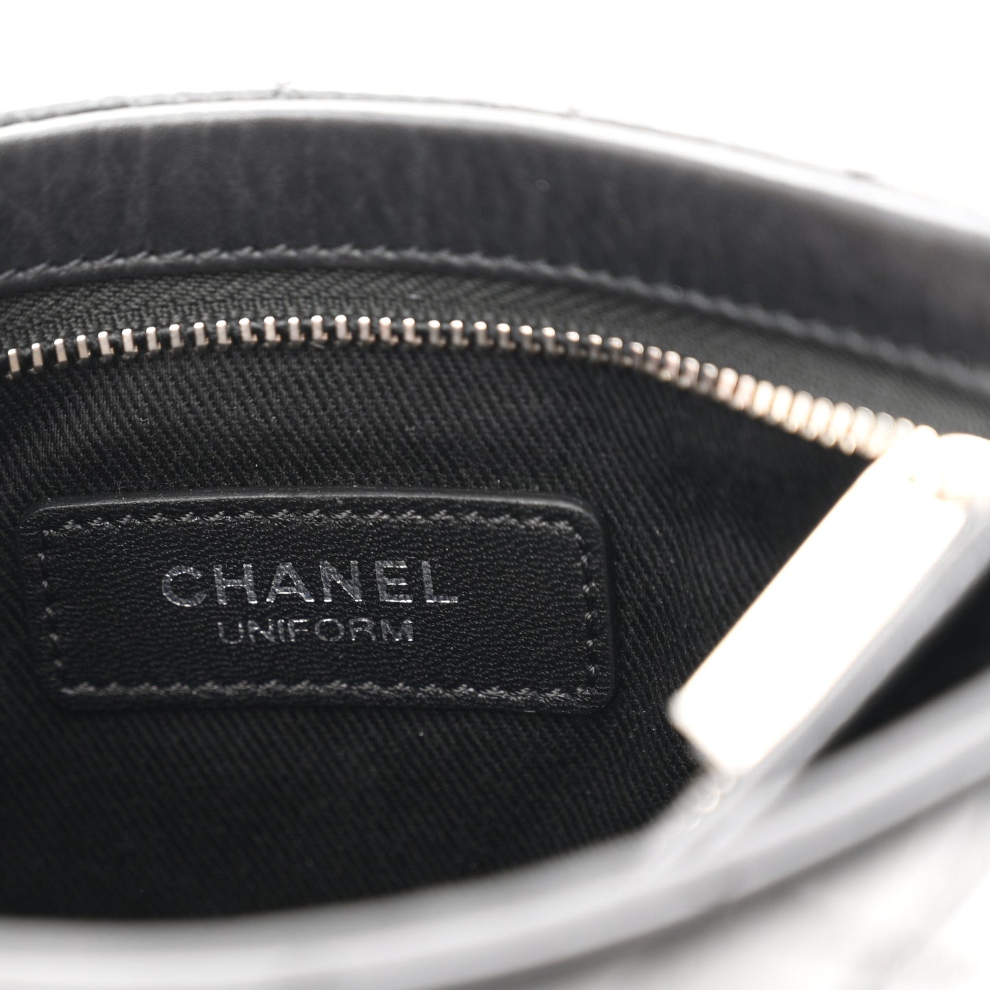Aged Calfskin Quilted Crossbody Bag Black