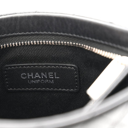 Chanel Aged Calfskin Quilted Crossbody Bag Black 6 of 10