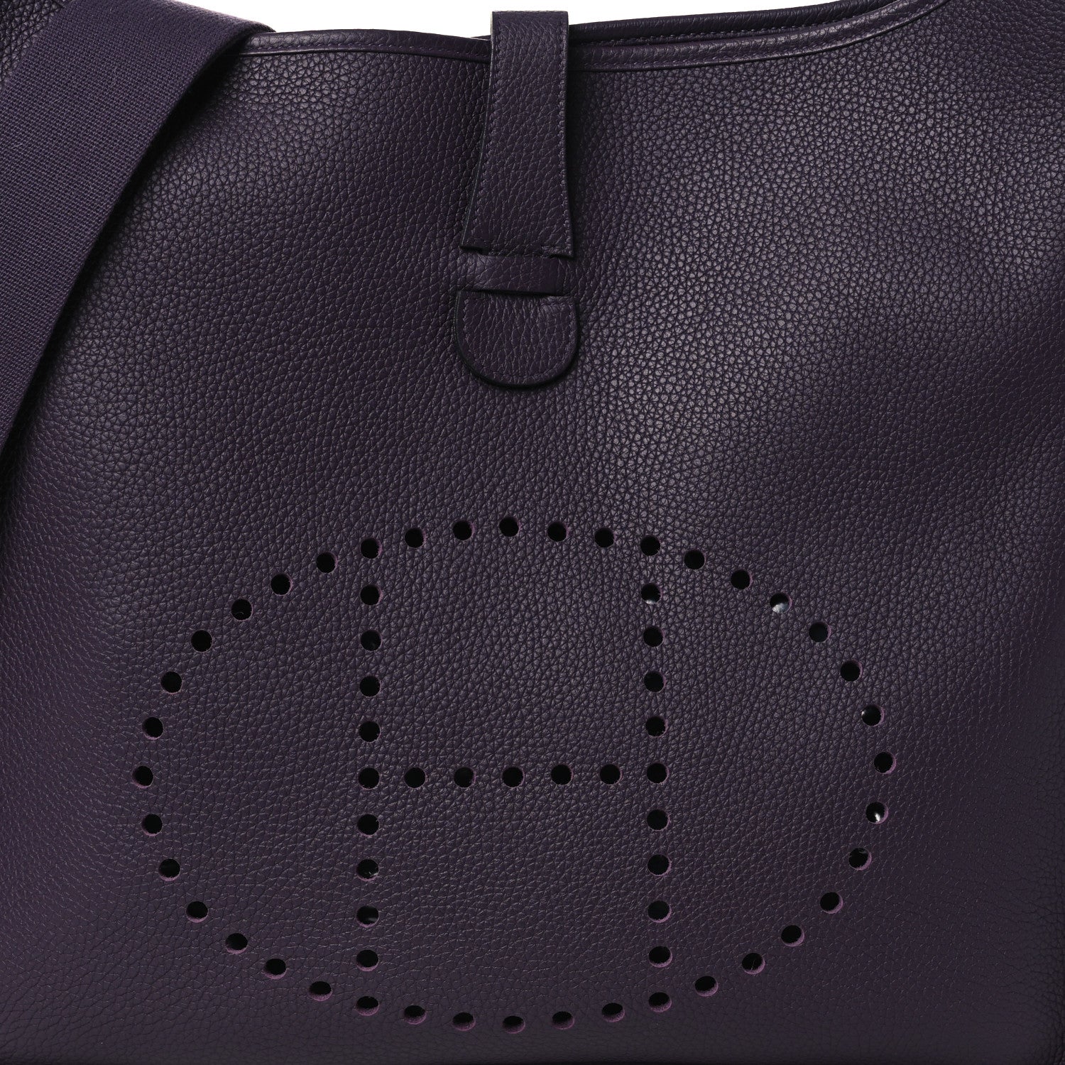 Hermes Taurillon Clemence Evelyne III TGM Prune 8 of 10