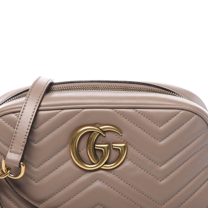 Gucci Calfskin Matelasse Small GG Marmont Chain Shoulder Bag Porcelain Rose 11 of 11