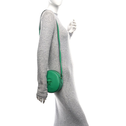 Versace Calfskin La Medusa Round Camera Bag Green 2 of 9