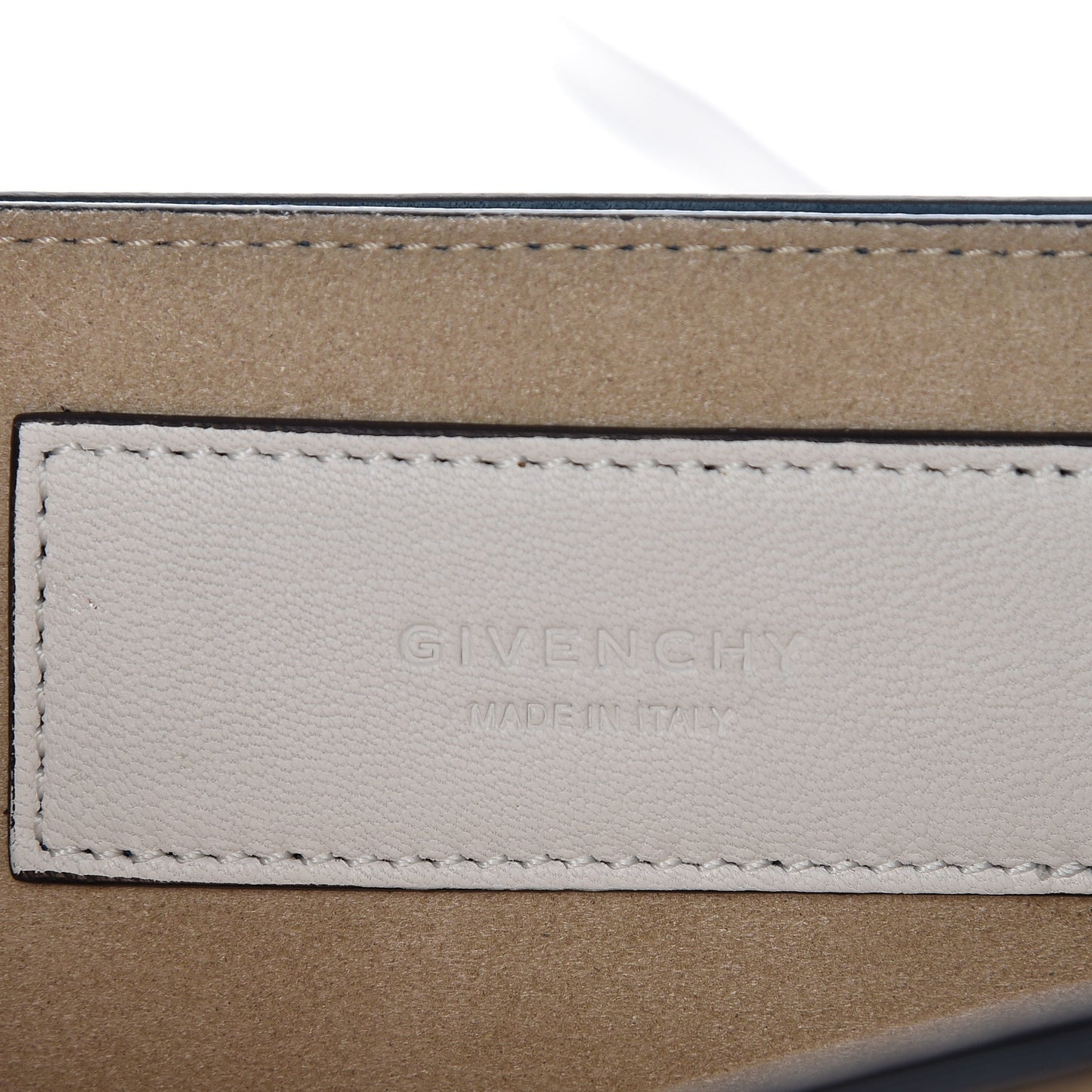 Lambskin Perforated Small GV3 Shoulder Bag White