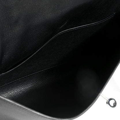Hermes Swift Kelly Cut Clutch Pochette Black 5 of 8