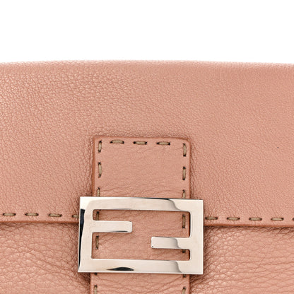 Fendi Calfskin Romano Selleria Mini Mama Baguette Bois De Rose 7 of 12