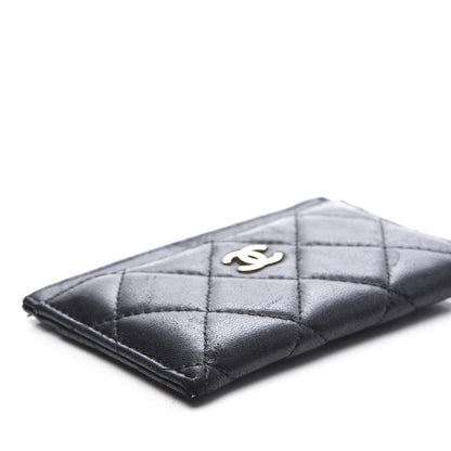 Chanel Lambskin Quilted Card Holder Black 8 of 9