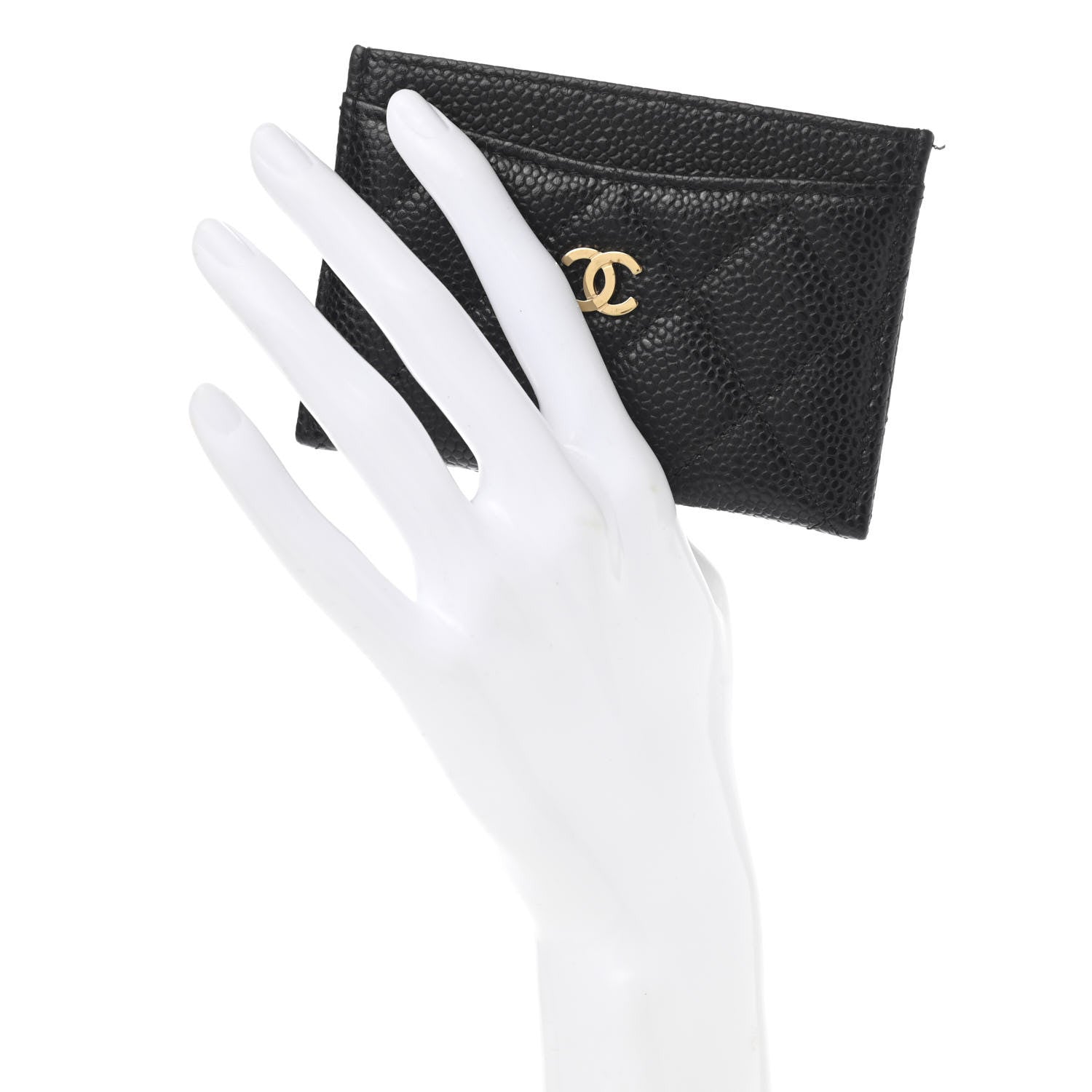 Chanel Caviar Quilted Card Holder Black 4 of 19