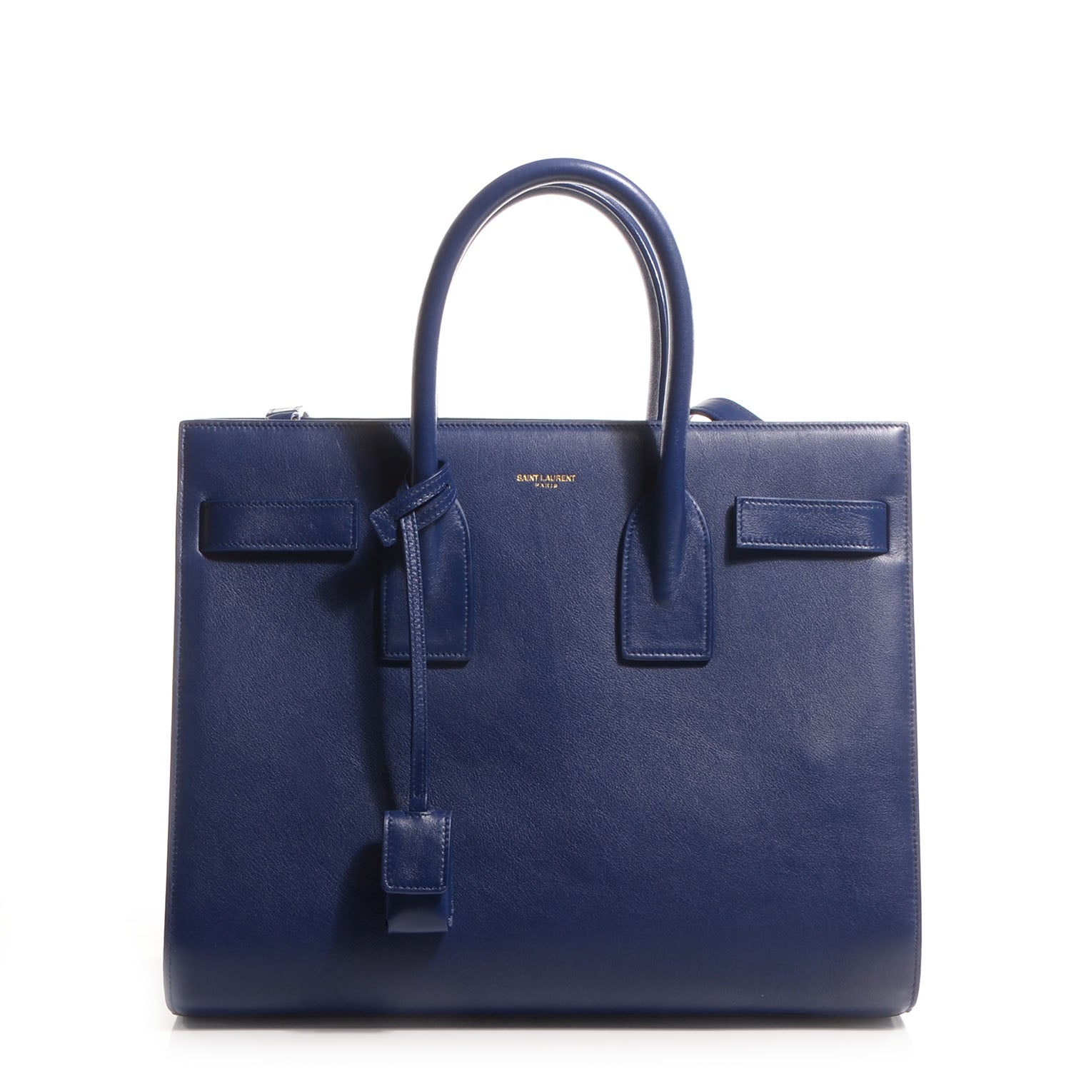 Saint Laurent Leather Small Sac De Jour Blue 1 of 7