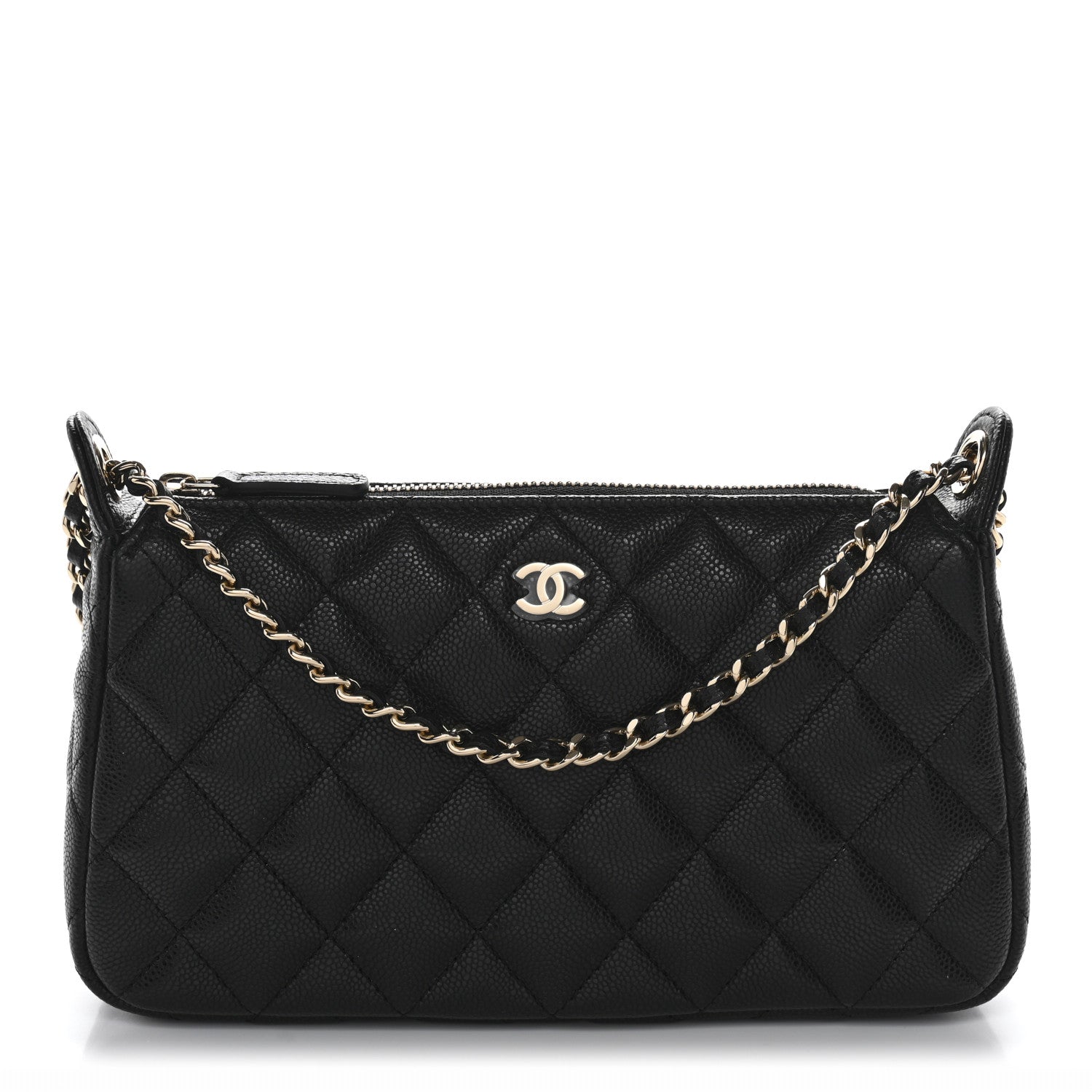 Chanel Caviar Quilted Purse With Chain Black 1 of 11