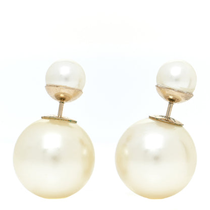 Christian Dior Pearl Mise En Dior Tribal Earrings Gold 1 of 7