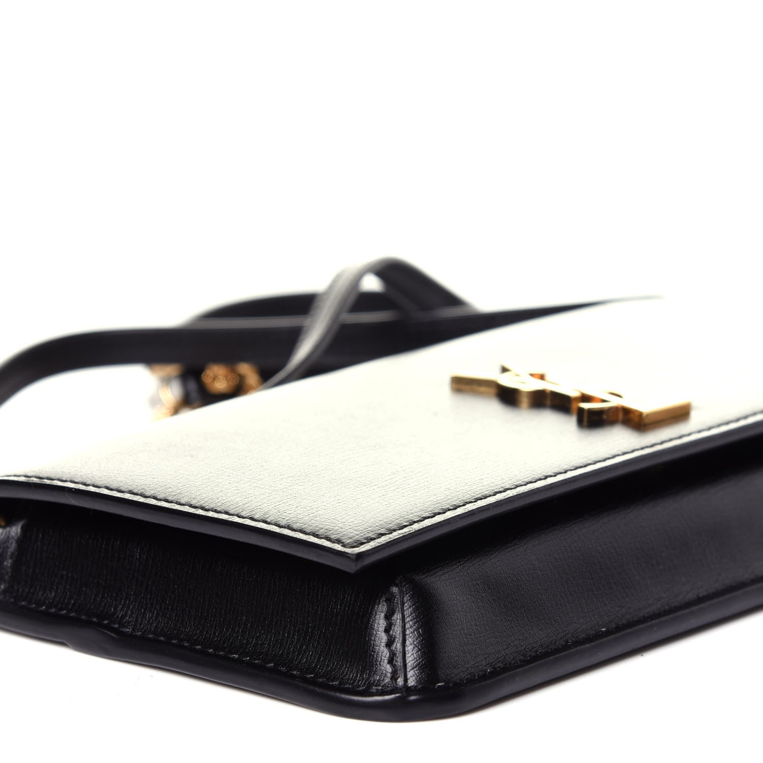 Saint Laurent Smooth Calfskin Monogram Phone Holder Crossbody Black 7 of 10