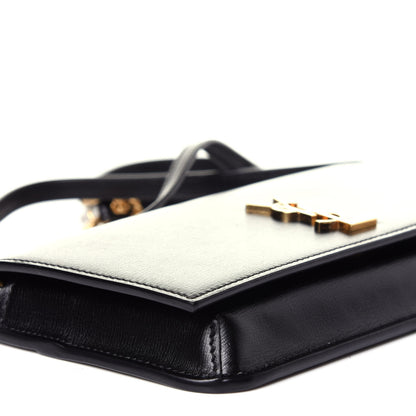 Saint Laurent Smooth Calfskin Monogram Phone Holder Crossbody Black 7 of 10
