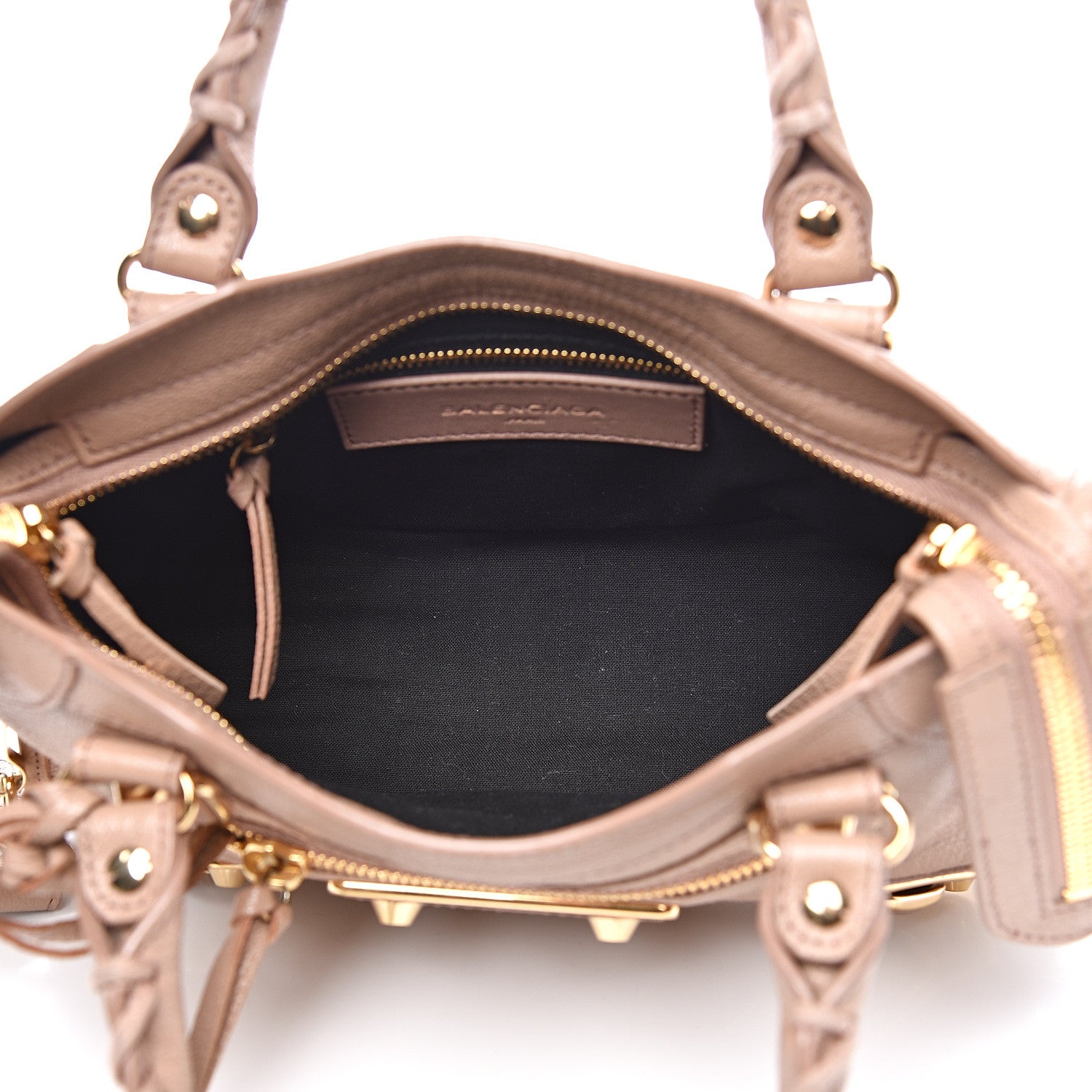 Balenciaga Chevre Gold Metallic Edge Hardware Mini City Rose Des Sables 4 of 12