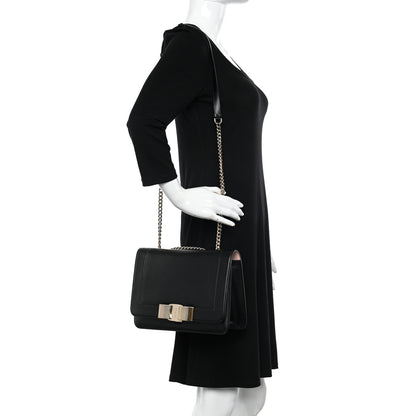 Salvatore Ferragamo Calfskin Vara Crossbody Bag Black Bonbon 2 of 10