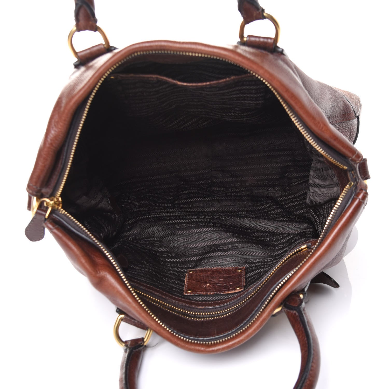 Prada Cervo Antik Tote Bruciato 5 of 10