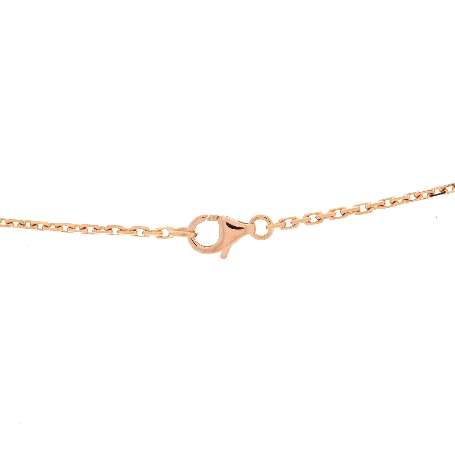 Cartier 18K Pink Gold Diamond Interlocking LOVE Necklace 4 of 4