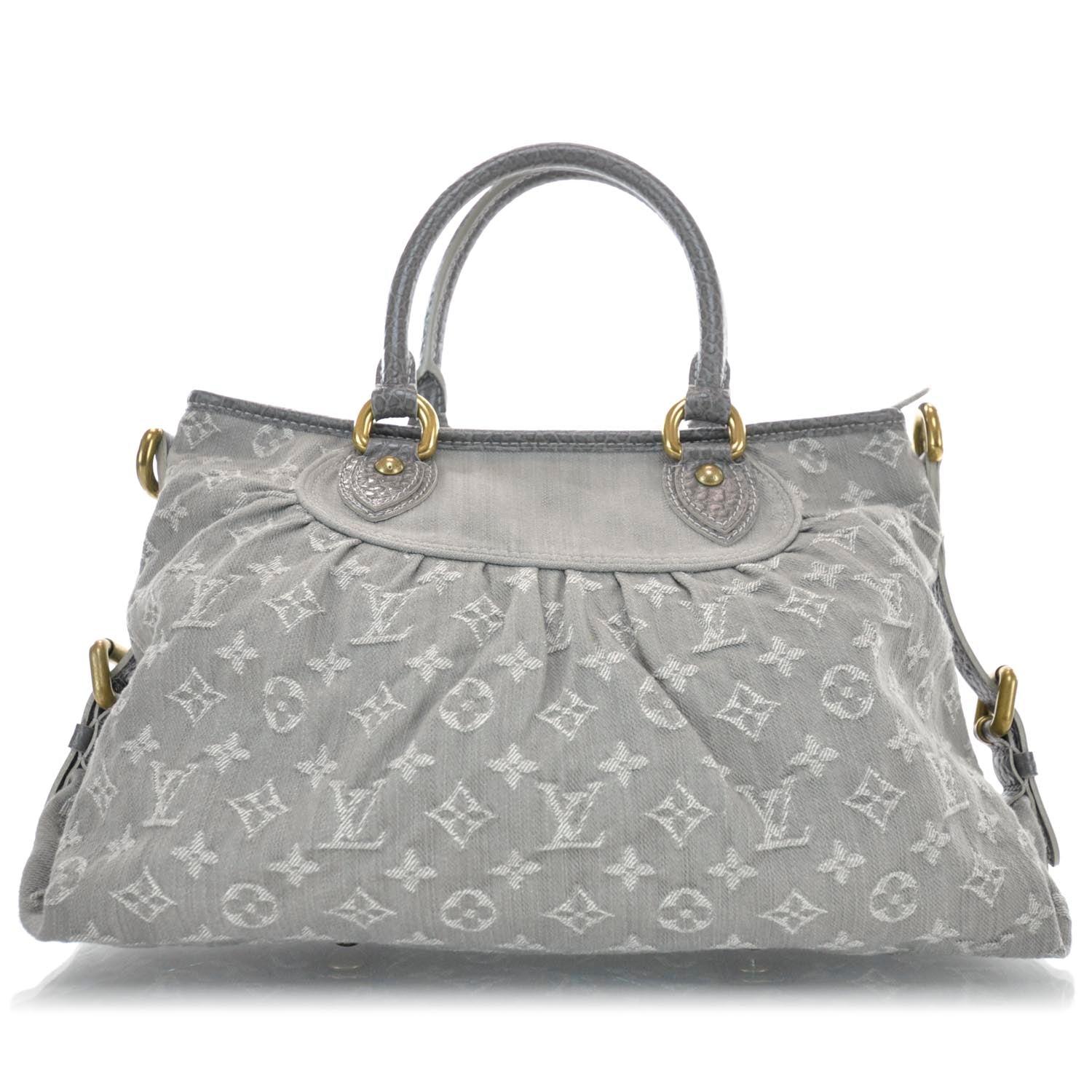 Louis Vuitton Denim Neo Cabby MM Grey 1 of 9