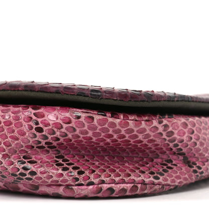 Christian Dior Snakeskin Malice Shoulder Bag Pink 10 of 12
