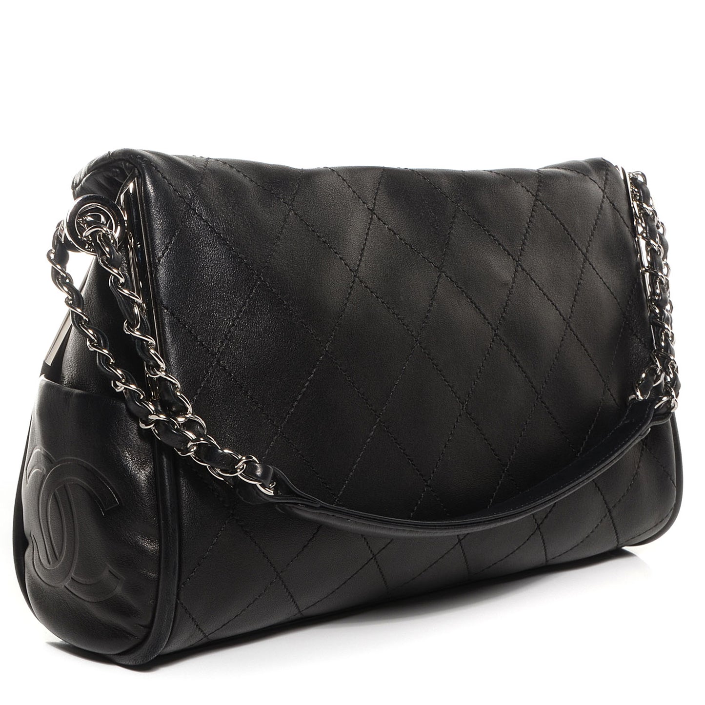 Lambskin Medium Ultimate Soft Tote Black