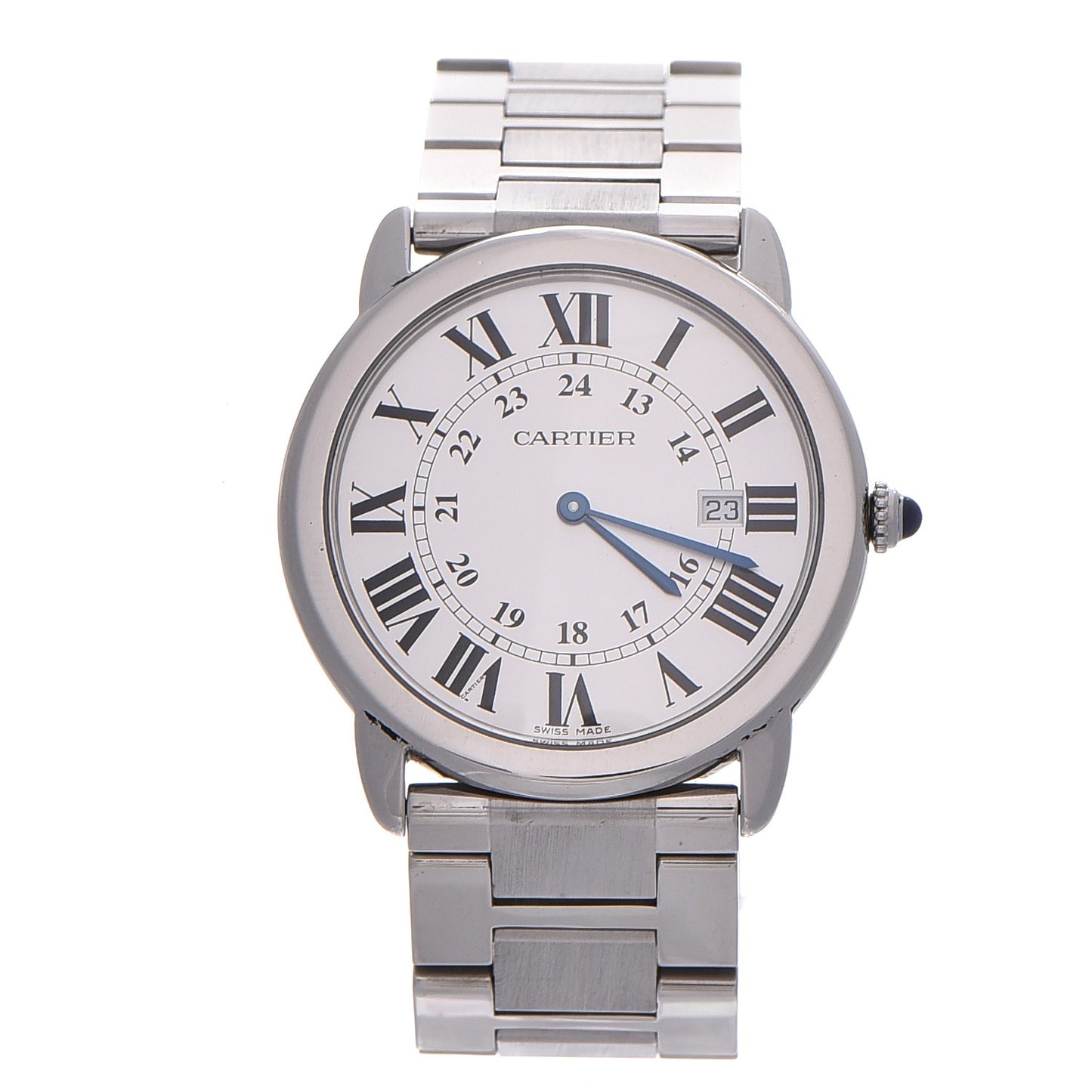 Stainless Steel 36mm Ronde Solo Quartz Watch