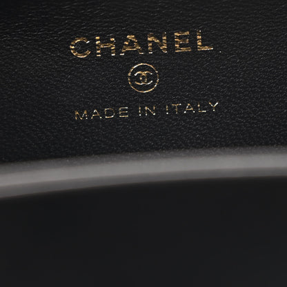 Chanel Lambskin Quilted Pearl CC Vanity Case Black 7 of 12