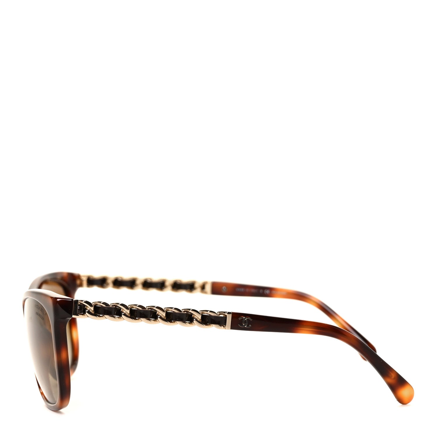Chanel Acetate Polarized Butterfly CC Chain Sunglasses 5260-Q Tortoise 3 of 7