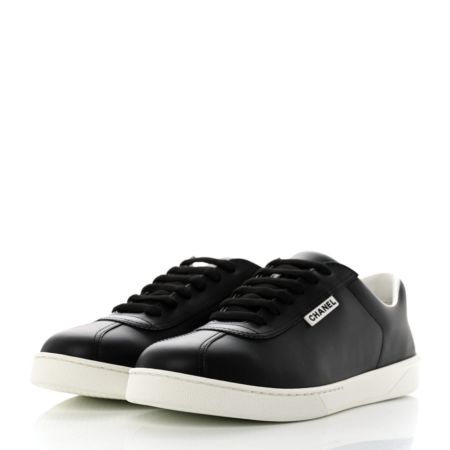 Calfskin Mens CC Sneakers 43 Black